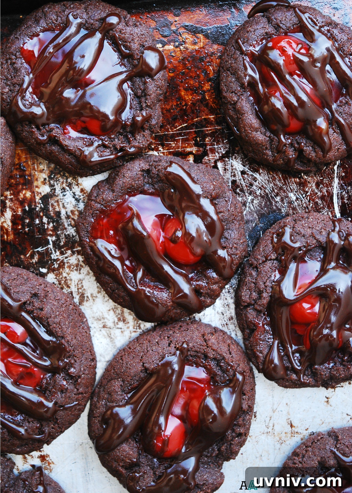 17 Gluten-Free Vegan Christmas Baking Recipes for Holiday Treats 5 Cherry Chocolate Thumbprint Cookies (GF, DF, Egg, Soy, Peanut, Tree nut Free, Top 8 Free, Vegan) by Allergy Awesomeness