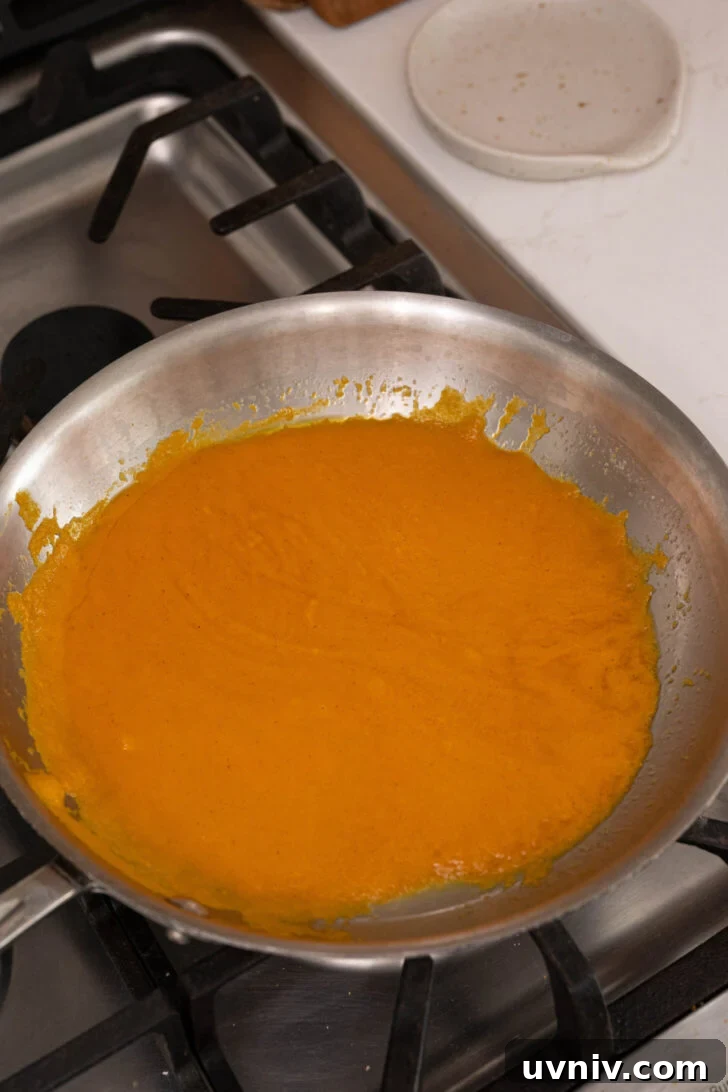 Mango Habanero Chicken Wings with Sticky Glaze 8 Mango habanero sauce in a pan.