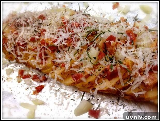 Crispy Foil-Baked Potato Packets with Garlic Butter 2 1Potato Packet