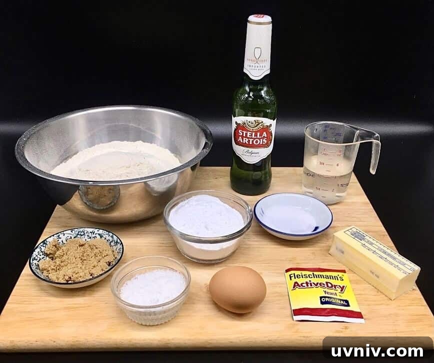Spinach Artichoke-Stuffed Beer Soft Pretzels 4 Pretzel Ingredients