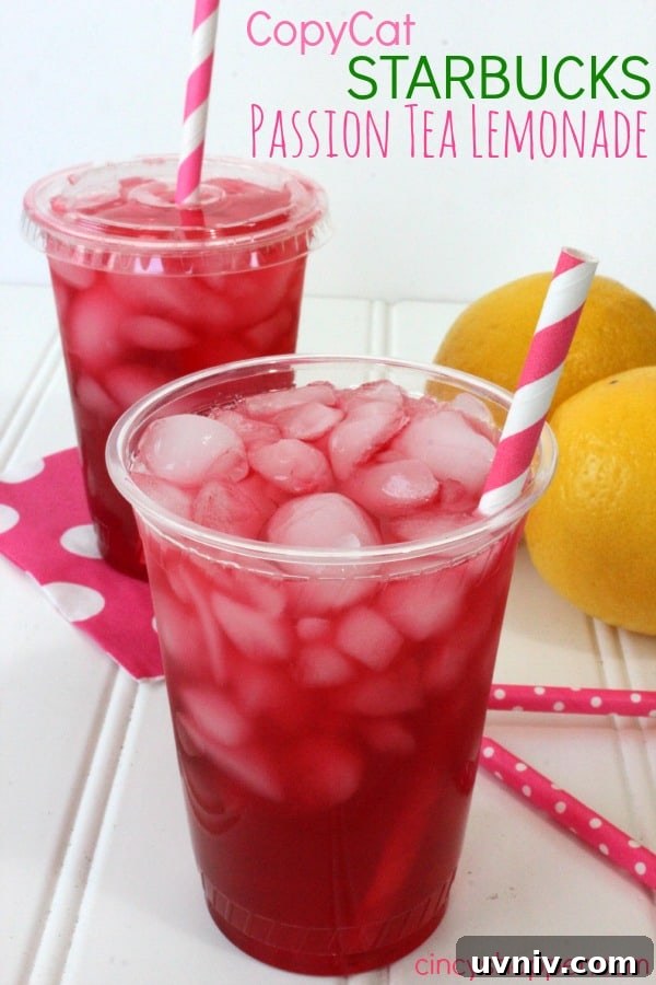 Copycat Starbucks Passion Tea Lemonade Recipe
