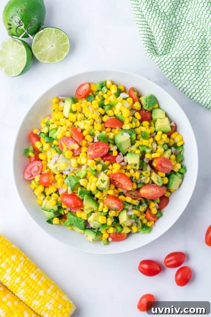 Corn Salad Recipe with Vinaigrette Dressing Corn Salad Recipe with Vinaigrette Dressing