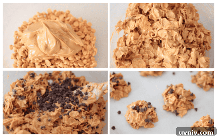 No-Bake Butterscotch Cornflake Cookies Recipe 7 corn flake cookies