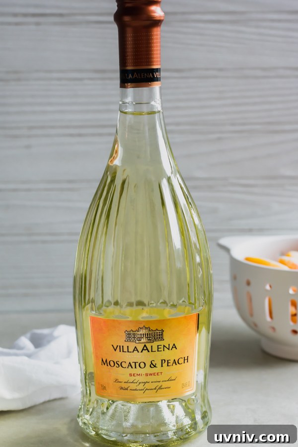 Peach Moscato Wine Peach Moscato Wine