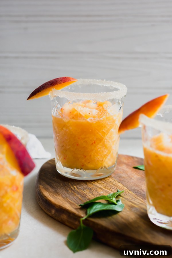 Strawberry Peach Wine Slushies Strawberry Peach Wine Slushies