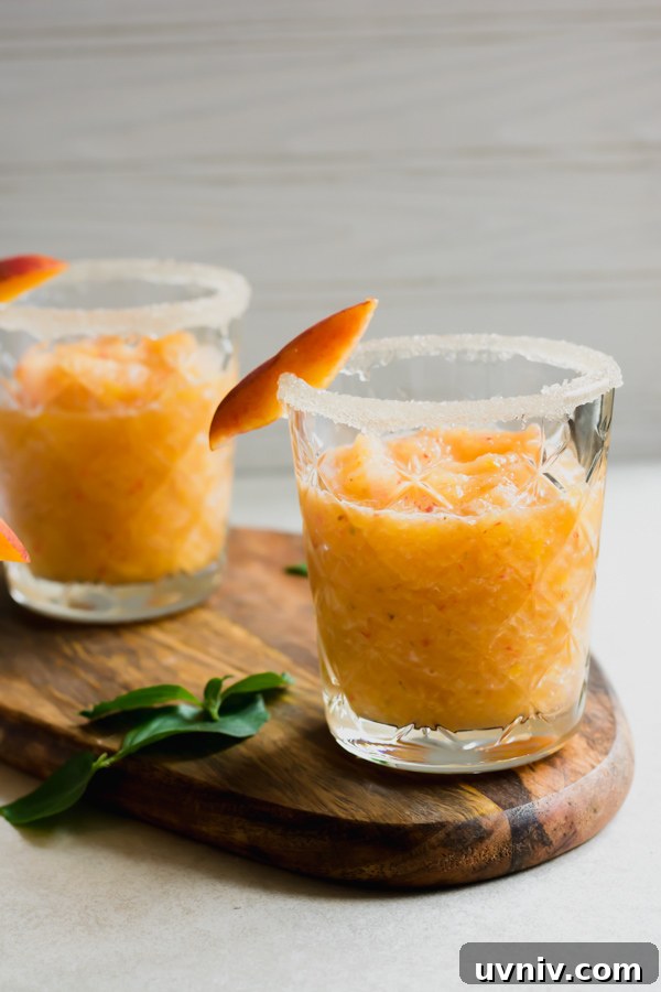 Strawberry Peach Wine Slushies Strawberry Peach Wine Slushies