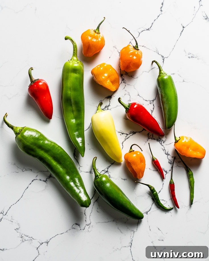 Hearty Vegetarian Chili Recipe for Flavorful Meatless Meals 2 group of variety of chili peppers