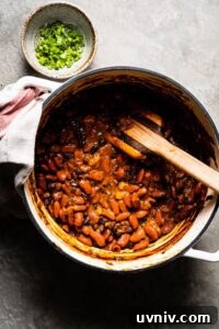 Hearty Vegetarian Chili Recipe for Flavorful Meatless Meals 7 Sweet and Smoky Baked Beans overhead