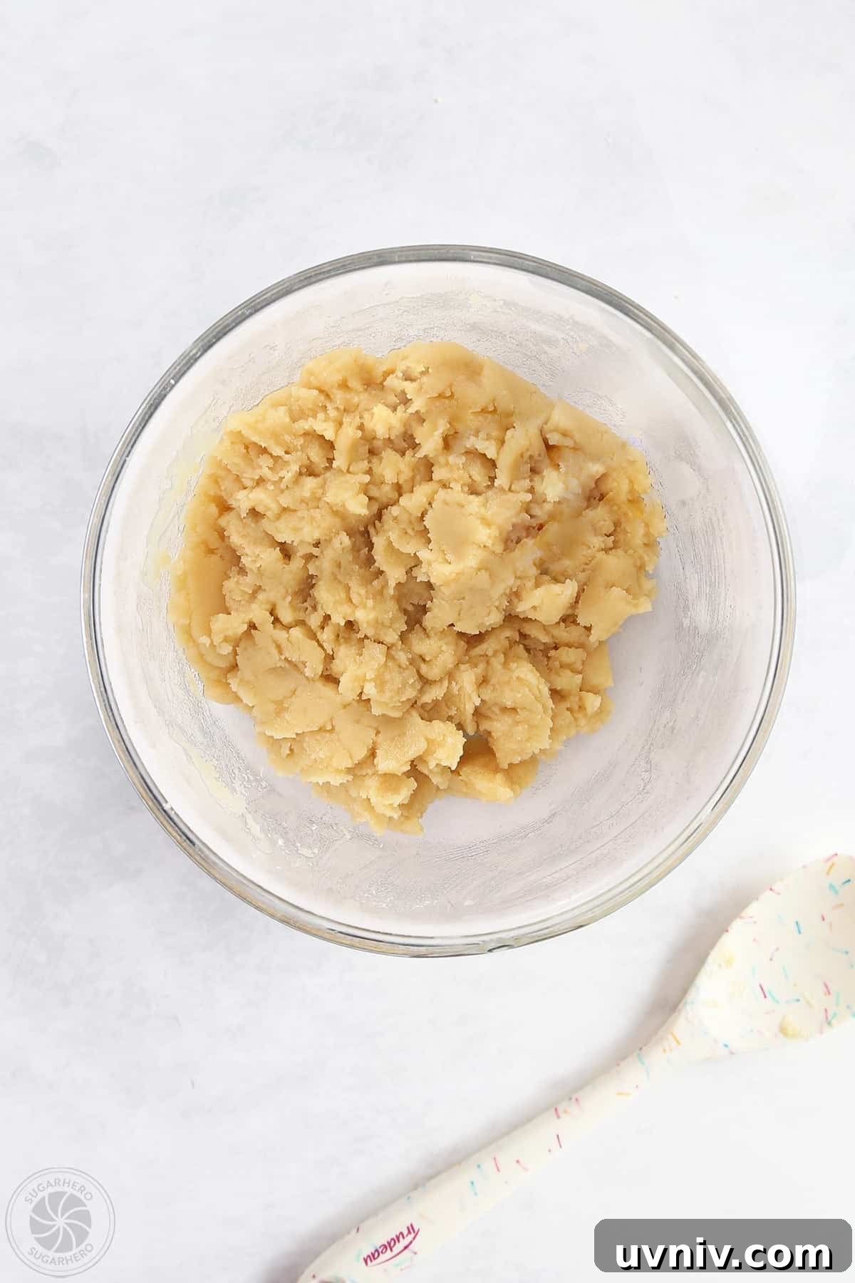 Zesty Lemon Bars: Classic Tangy Dessert Bar Recipe 13 A bowl full of shortbread dough.