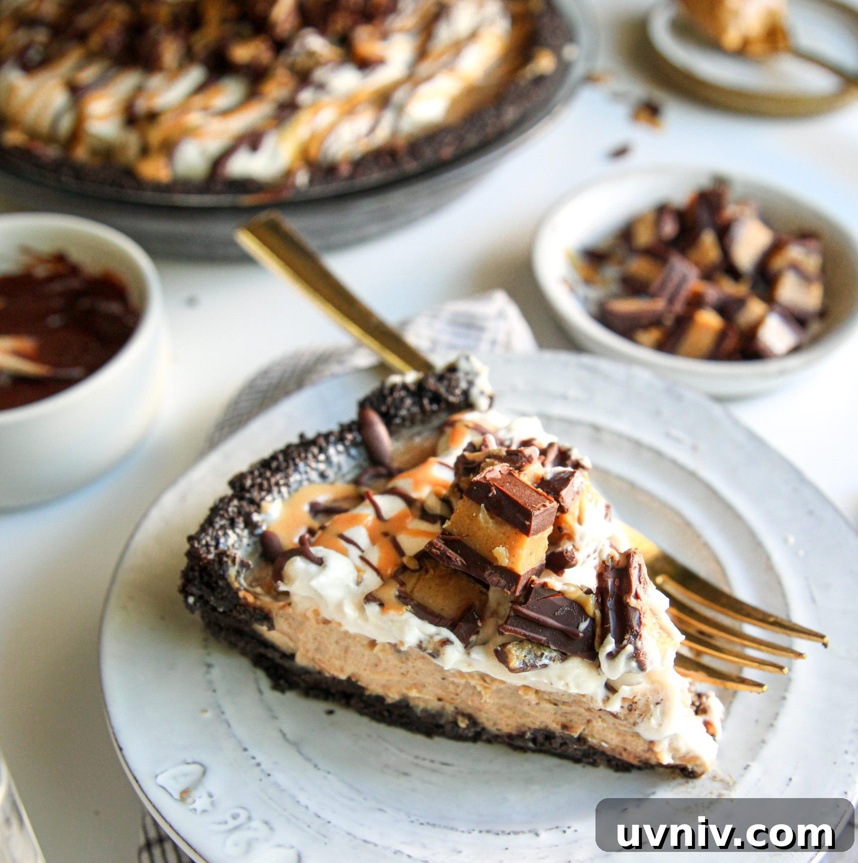 Peanut Butter Pie Recipe — Gluten & Dairy Free Delight 6 Gluten-free Dairy-free Peanut Butter Pie - No-bake, EASY! With vegan option.