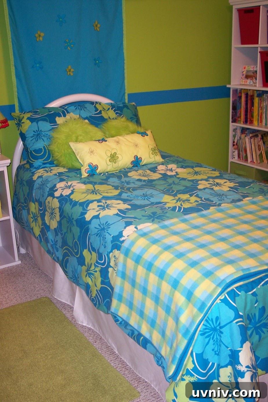 Girls bedroom on a budget bedding