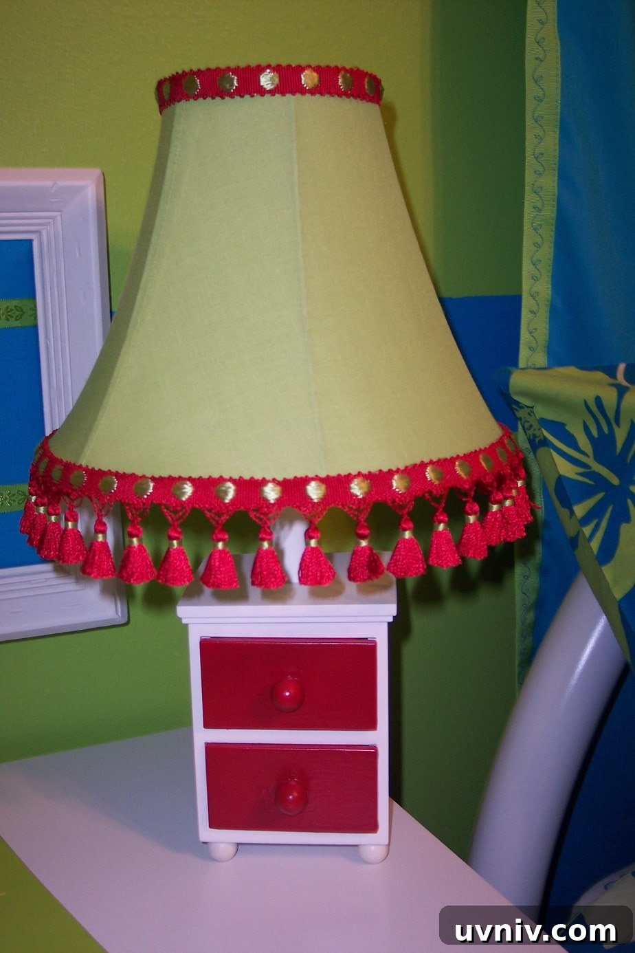 Girls bedroom on a budget lamp