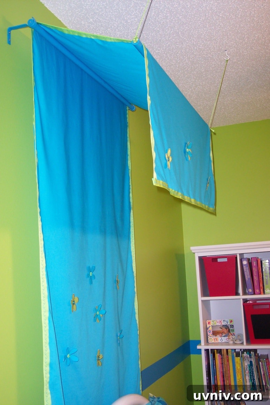 Girls bedroom on a budget canopy sideview