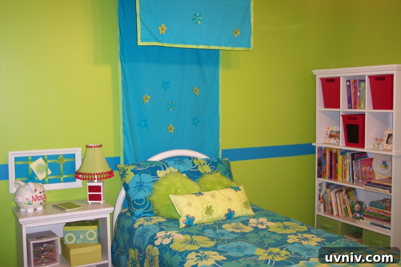 Girls bedroom on a budget completed look