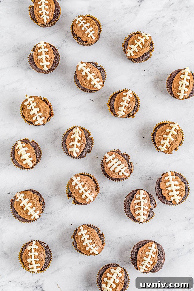Chocolate Football Cupcakes: Game-Day Dessert Recipe 13 Chocolate Football Cupcakes