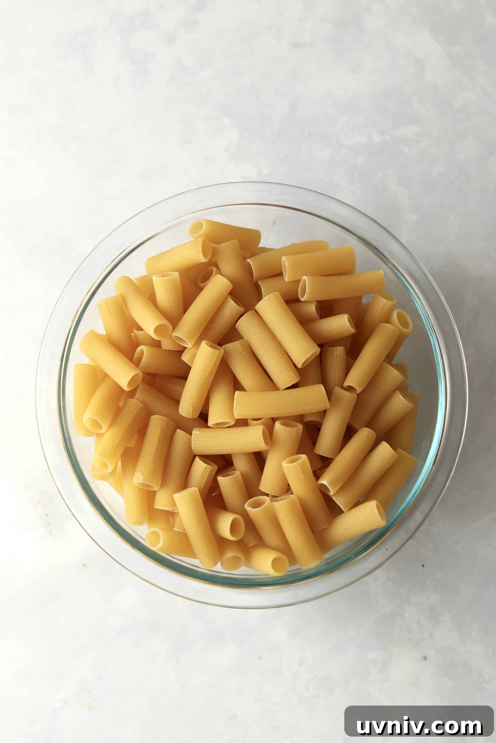 Spicy Rigatoni alla Carbonara — Copycat Restaurant Recipe 5 uncooked rigatoni pasta
