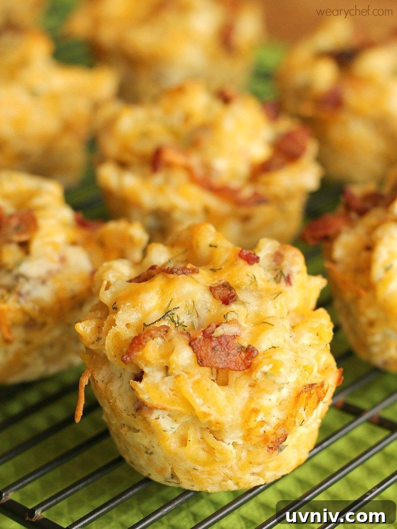 Weekly Dinner Menu 84: Delicious Bacon Recipes for the Week 3 Ranch Bacon Mac and Cheese Cups - Perfect for tailgating, lunchboxes, or potlucks!