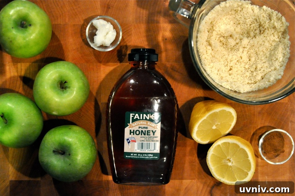 ingredients for paleo apple cobbler