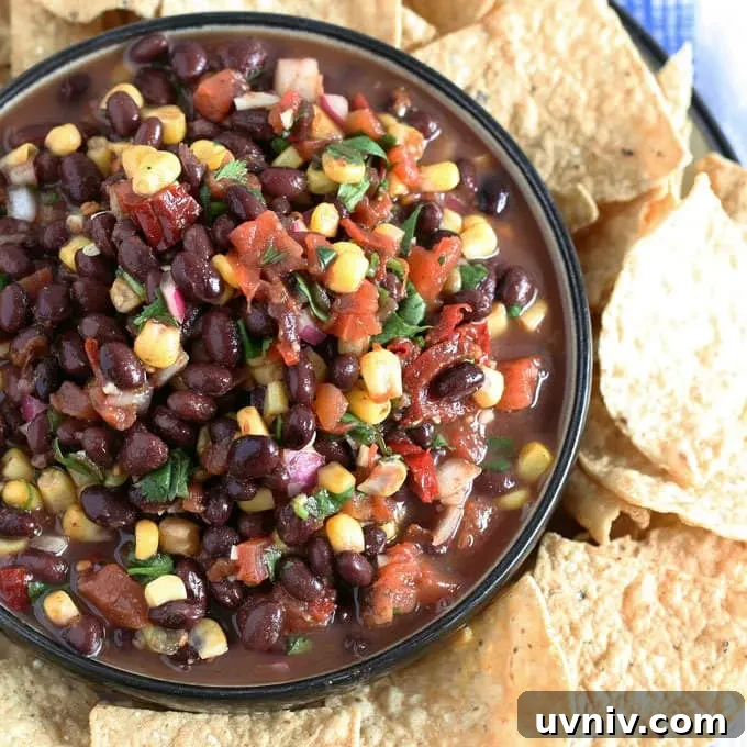 no cook corn black bean salsa photo