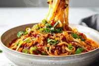 30-Minute Szechuan Noodles with Spicy Garlic Sauce
