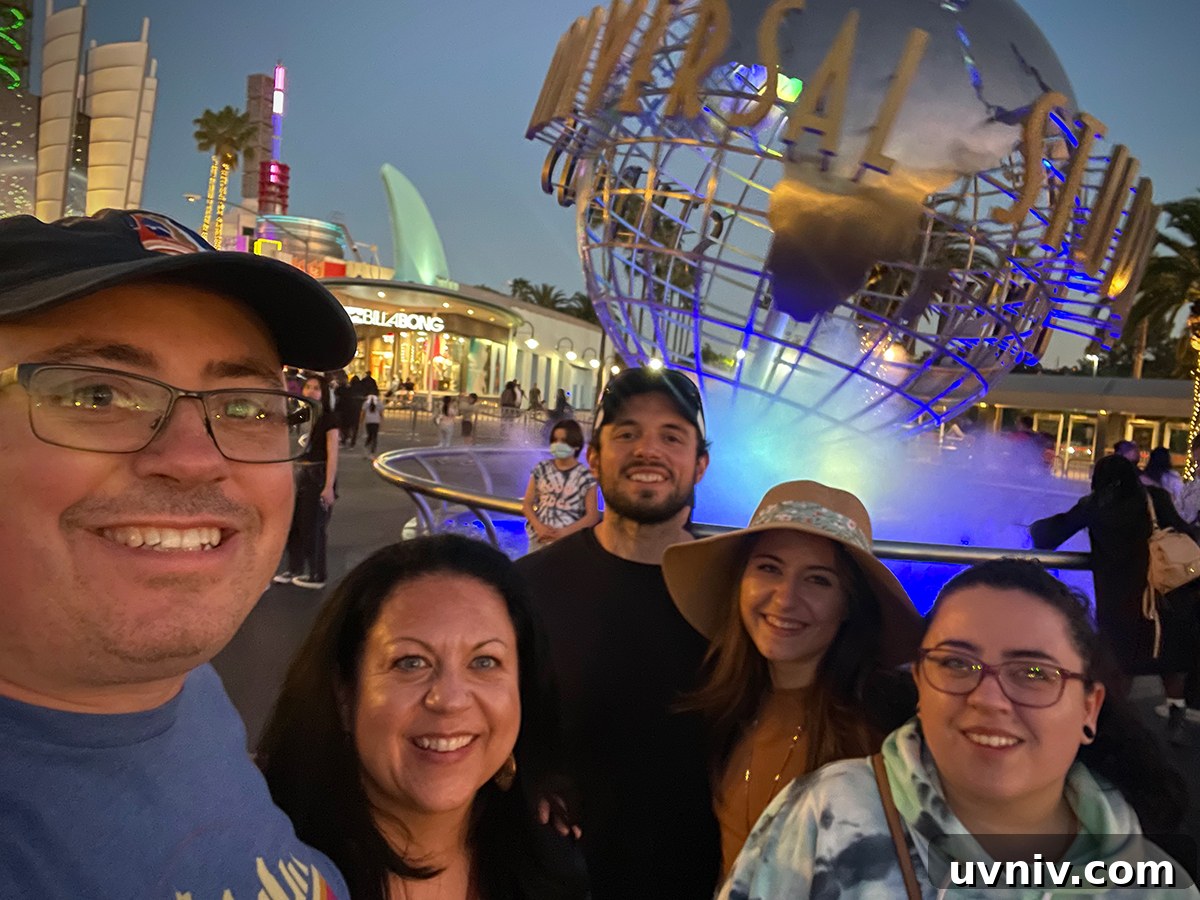 Family at Universal Studios