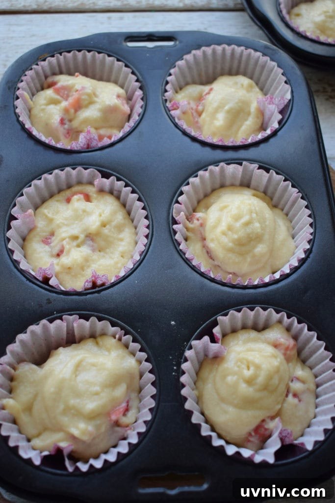 batter in muffin tins