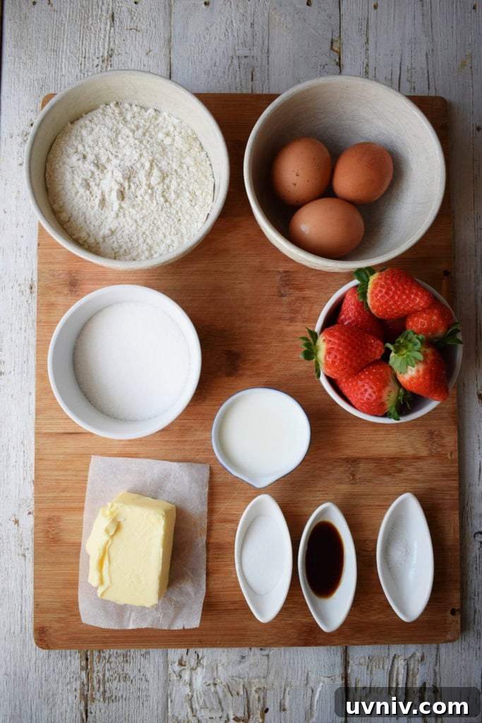 ingredients on a wooden board