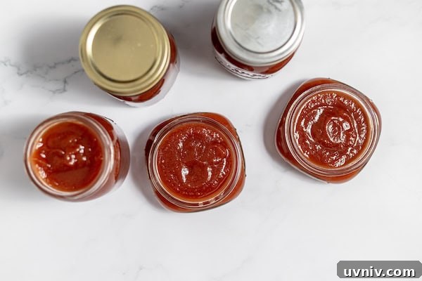 apple butter in jars for canning