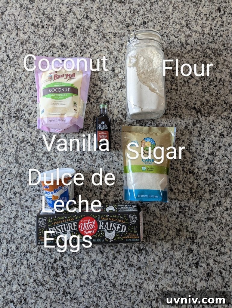 Ingredients for Pionono
