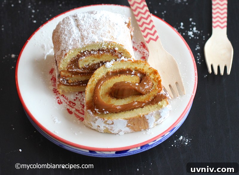 Dulce de Leche and Coconut Roll (Pionono de Arequipe Y Coco)