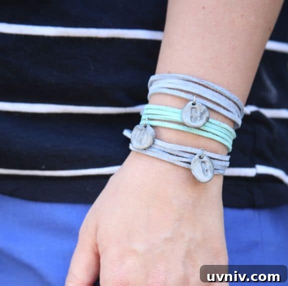 DIY Clay Charm Bracelet